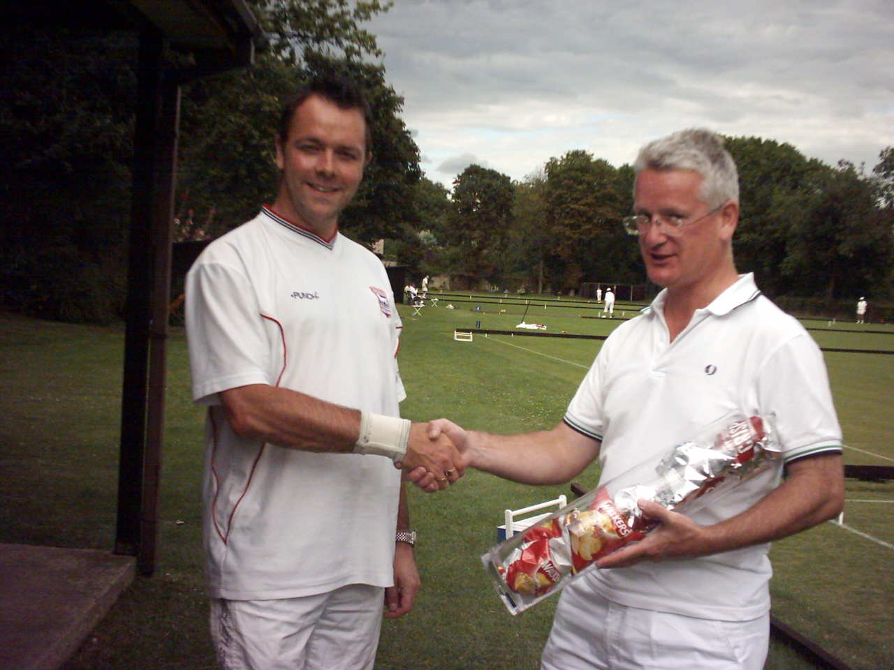 Chris Farthing receiving honours